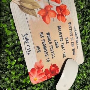 Floral Inspirational Mouse Pad